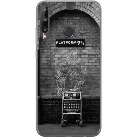 Huawei P40 Lite E Genomskinligt Skal Harry Potter Hogwarts Leg
