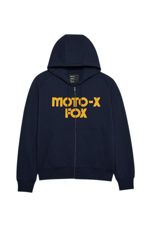 Hoodie FOX Moto-X Fleece Overdimensjonert Midnatt M