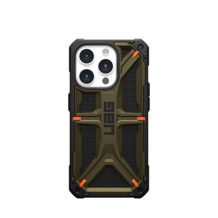 UAG Monarch-etui for iPhone 15 Pro - grønn kevlar