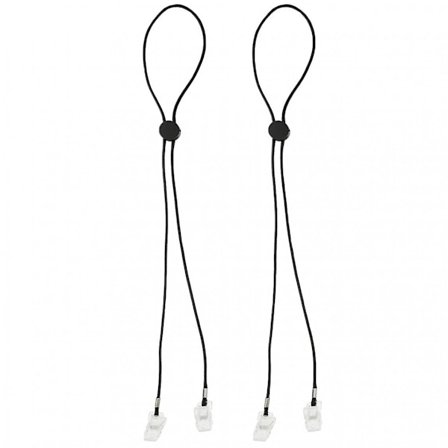 2 stk. Fleksibel hagesmæk servietholder måltid papir serviet klemme sort