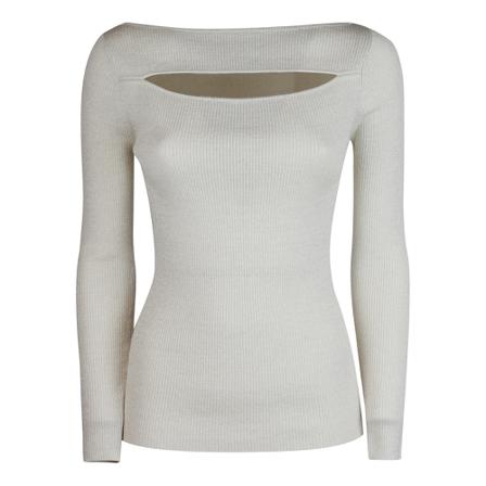 P.a.r.o.s.h. Sweater Cream inbo, Dame