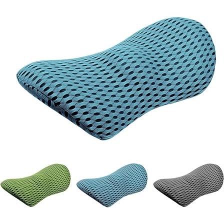 Ergonomisk memory foam korsryggstøttepute, lindrer ryggsmerter, CMFY pustende og avtakbar og vaskbar, perfekt ryggstøtte