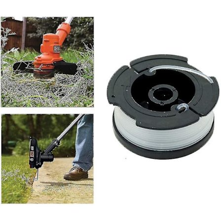 6-pack A6481 A6485 Spoltråd för Black Decker Reflex Strimmer St5530-gb Glc3630l20-gb Stc1820pc-gb Besta530-gb Besta525-gb