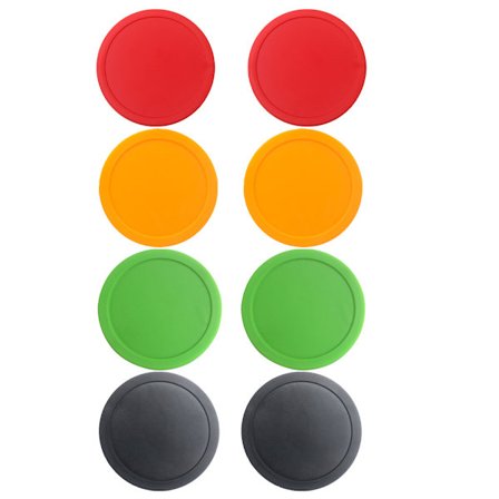 8 stk Air Hockey Pucke Udskiftningsbord Spil Hockey Pucke Glat Bord Hockey Tilbehør Udskiftningssæt