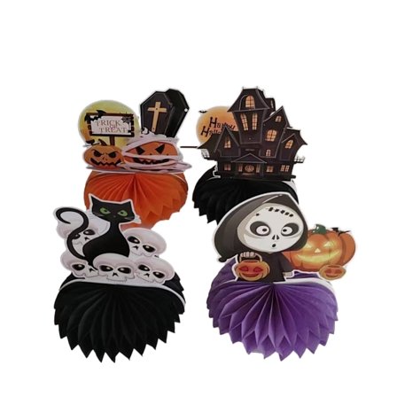 8-pack Halloween Honeycomb Centerpiece Set