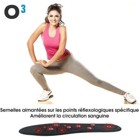 Magnetiske indlægssåler til vægttab, størrelse 35-40, 1 par