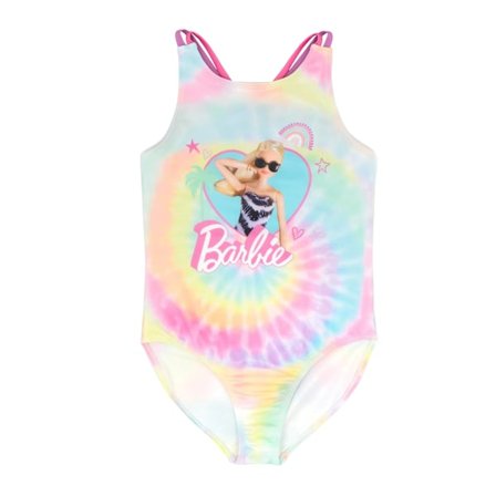 Barbie Girls Tie Dye One Piece Swimsuit 3-4 år Rosa/Blå/Gul