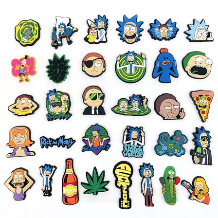 Sko Berlocker, Sko Berlocker för Skodekoration, Crocs Sko Berlock, Födelsedagspresent 32st