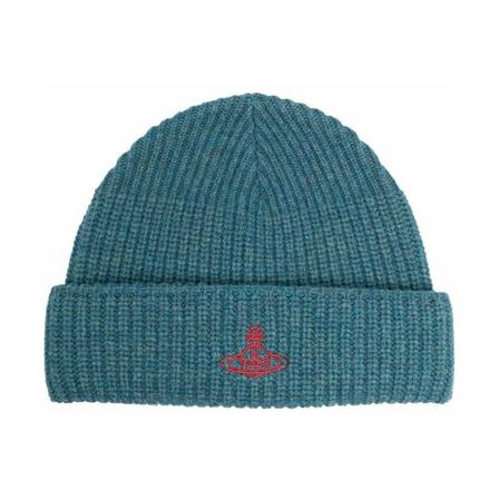 Vivienne Westwood, Beanies Blauw, unisex, Maat:ONE Size