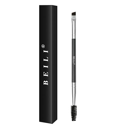 Duo Øyenbrynsbørste - Profesjonell Vinklet Øyenbrynsbørste og Spoolie