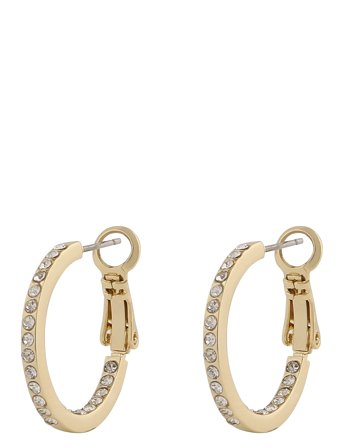 Story Small Ring Ear G/Clear Accessories Jewellery Earrings Hoops Gold SNÖ Of Sweden