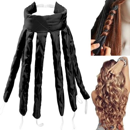 Varmefrie krøllejern, blæksprutte uden varme hårlokker pandebånd, bølgelokker dovne krøllejern bløde værktøjer