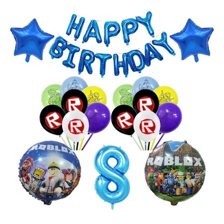 Børnefødselsdagsgaveposer Roblox Tema Festartikler Papfade Kop Tallerkener Serviet Baby Shower Engangsservicesæt 80 stk.-XF10-