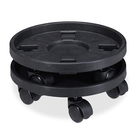 2023 - Rullbricka för växter, set om 2, D. 30,6 cm, Blomsterställ med hjul, Inomhus, Utomhus