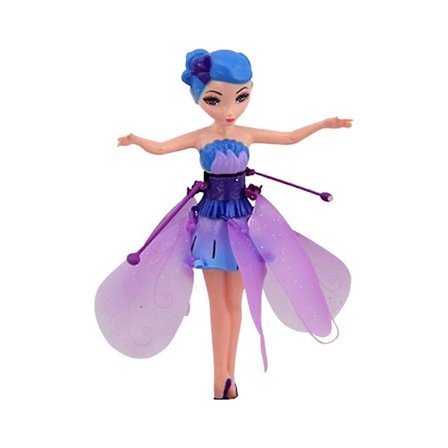 liten älva gest induktion leviterande flygande leksak lila