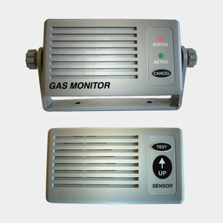 Gasalarm NASA Marine Instruments Gas Monitor, mod gas og butan, 12V, 82 dB
