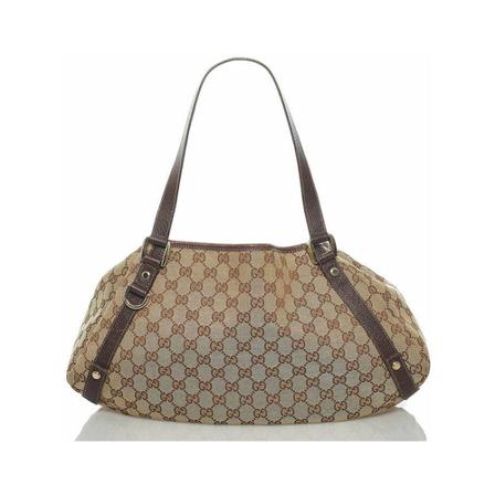 Gucci Vintage, Pre-owned Shoulder Bags Beige, Dames, Maat:ONE Size,Canvas