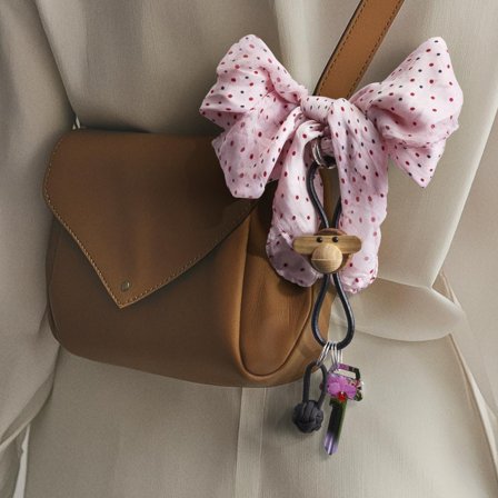 Kay Bojesen Nøkkelring Ape sort/teak