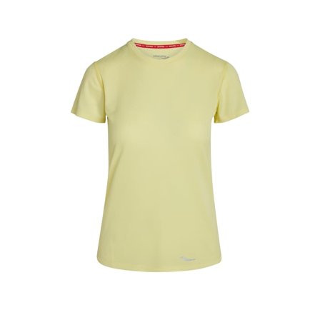 Saucony Women's Stopwatch Short Sleeve Women Short sleeved fitness sweater Yellow M