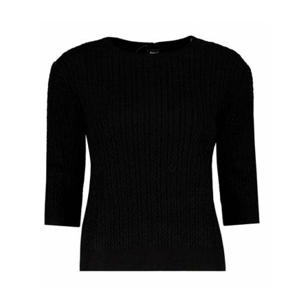 Emme DI Marella Round-neck Strik Sort, Dame Striktrøjer