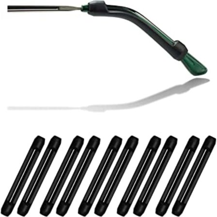 5 par - svart myk silikon briller stang tips hylse detaljhandel