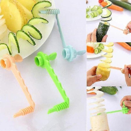 Magisk Frugt Rullekniv Grøntsag Kartoffel Radise Spiral Skærer Køkkentilbehør