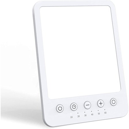 Easysleep Therapy Lights Lampe Sol 10000 Lux for Depresjon LED UV-fritt spektrum Sad Therapy Lights Box med 6 timer 10 lysstyrkenivåer Minne F