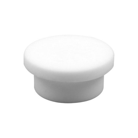 2 stk. gummibeskyttere til poolstiger - med gummistop - pooltilbehør - hvide stigebuffere