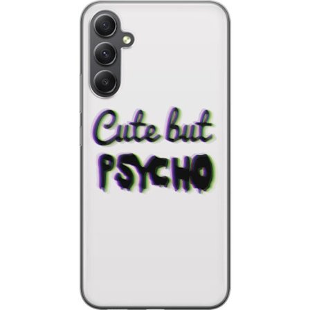 Kompatibel Mobilcover til Samsung Galaxy A05s Rainbow-farvet legetøjsfigur med et glad ansigt og farverige cirkler i en legesyg studieillustration