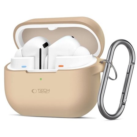 Tech-Protect silikonkroketui for Samsung Galaxy Buds 3 / 3 Pro - Brun