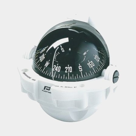 Marine compass Plastimo Offshore 135, Ø130 mm, bulkhead mounted, white