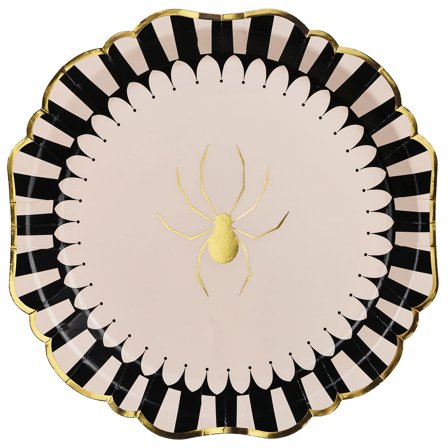Papperstallrikar Guldiga Spindlar 6-pack