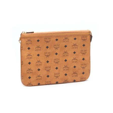 MCM Pre-owned Pre-owned Læder skuldertasker Brun, Dame Vintage Tasker, Størrelse: ONE Size