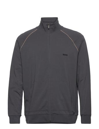 Mix&Match Jacket Z Sweat-shirt Tröja Grå BOSS