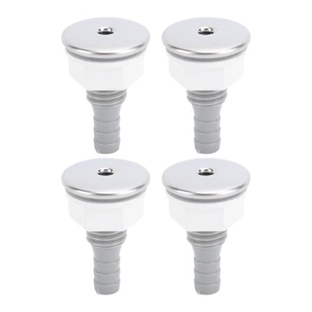 4 stk. Luftboble Dyse til Badekar PVC SPA Badekar Lige Boble Dyse til Pooltilbehør