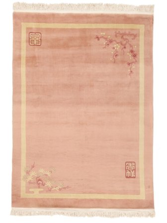 China 90 Line Rug Hand Knotted 170X230 Brown/Orange China