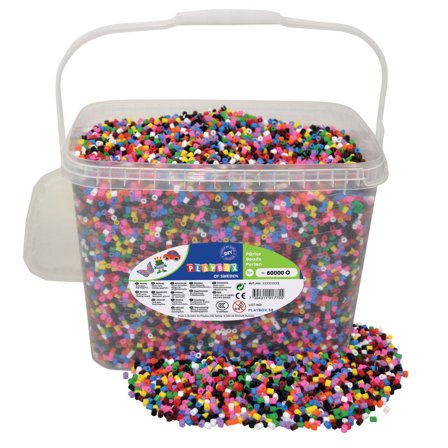 PLAYBOX Rörpärlor mix 60000/fp - Lyreco - Skola och förskola - Hobbymaterial - Nabbipärlor - Rörpärlor