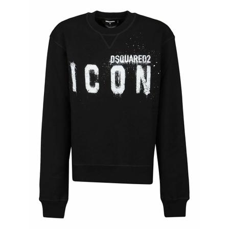 Dsquared2, S80Gu 0053S25516900 Sweatshirt Czarny, Kobieta, Rozmiar: M