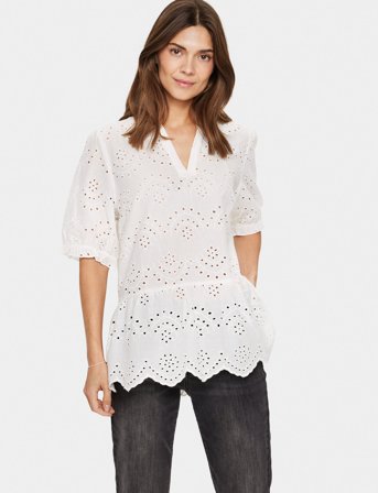 Saint Tropez Geleksasz Blouse - White - L