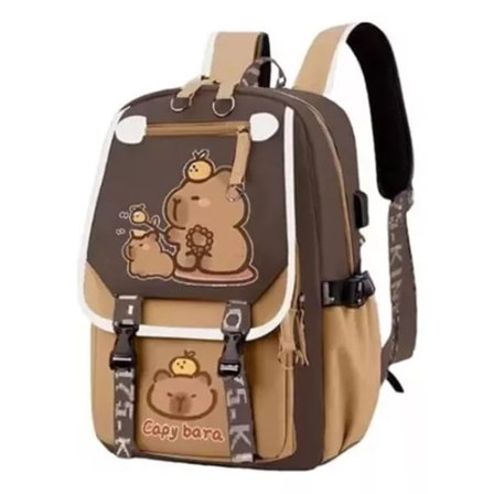 2024 Capybara Rygsæk, Kawaii Skoletasker Til Piger