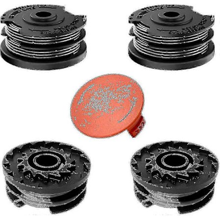 Förpackning med 4 trådspolar för grästrimmer för Bosch grästrimmers (FMY)