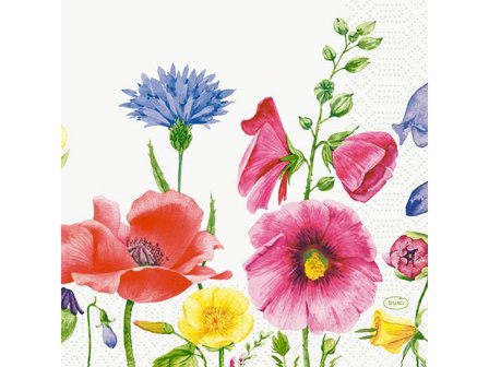 DUNI Servett Flowy 3-lags 33x33cm 50/fp - Lyreco - Kök och servering - Servetter och dukar - Servett - 3-lagers