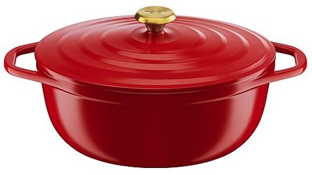 TEFAL Gryte Air oval 30cm/5,7L Rød