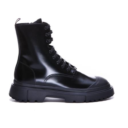 Hogan, Lace-up Boots Zwart, Heren, Maat:40 EU