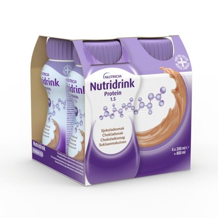 Nutridrink Protein næringsdrikk sjokolade 4x200 ml