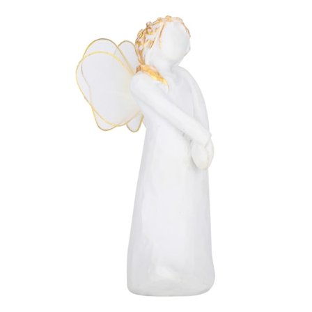 Ängelfigur prydnadsharts skulpterad vardagsrum hemdekoration skrivbord hantverk present