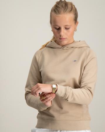 GANT SHIELD HOODIE Beige Huvtröjor/Hoodies Tjej - Kids Brand Store