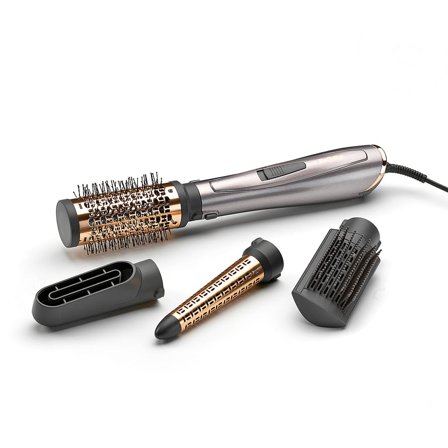 BaByliss Air Style 1000 Varmluftstyler AS136E, Grå/Guld, Hår, Styling Tools, Airstylere