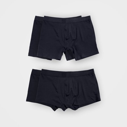 4 Pack Men's Midnight Underwear - Boxer Brief & Trunk | TENCEL , Large