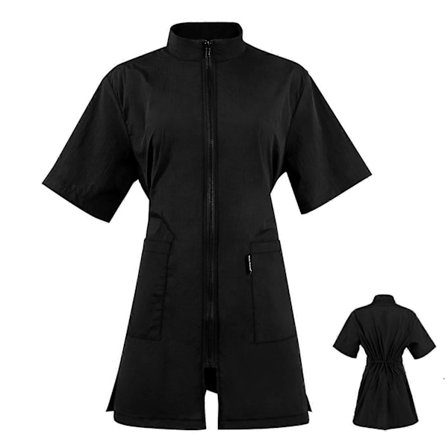 Pälsvårdsrock Hund Djur Pälsvård Arbetskläder Barberarrock Pälsvård Arbetskläder Med Fickor Pälsvårdsrock Barberarjackor Storlek M[D]